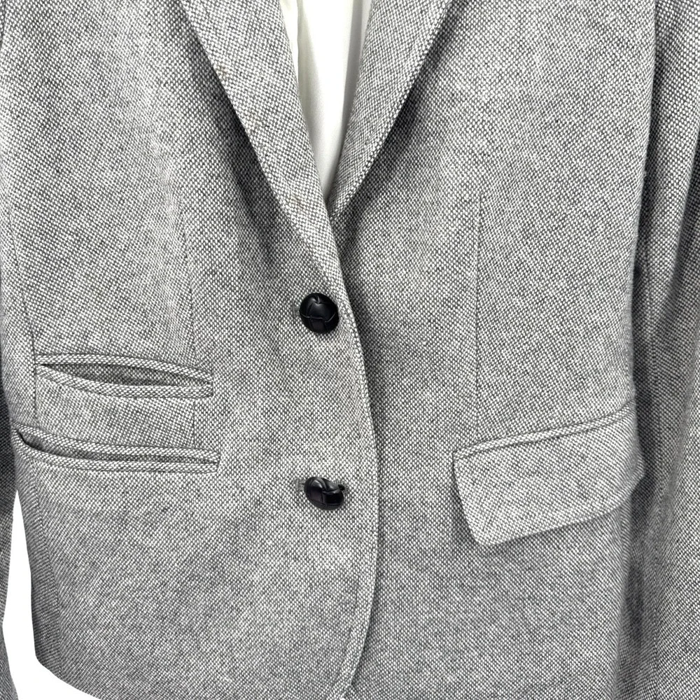 Banana Republic Gray Textured Blazer Jacket Tailored Workwear Womens Size‎ 2